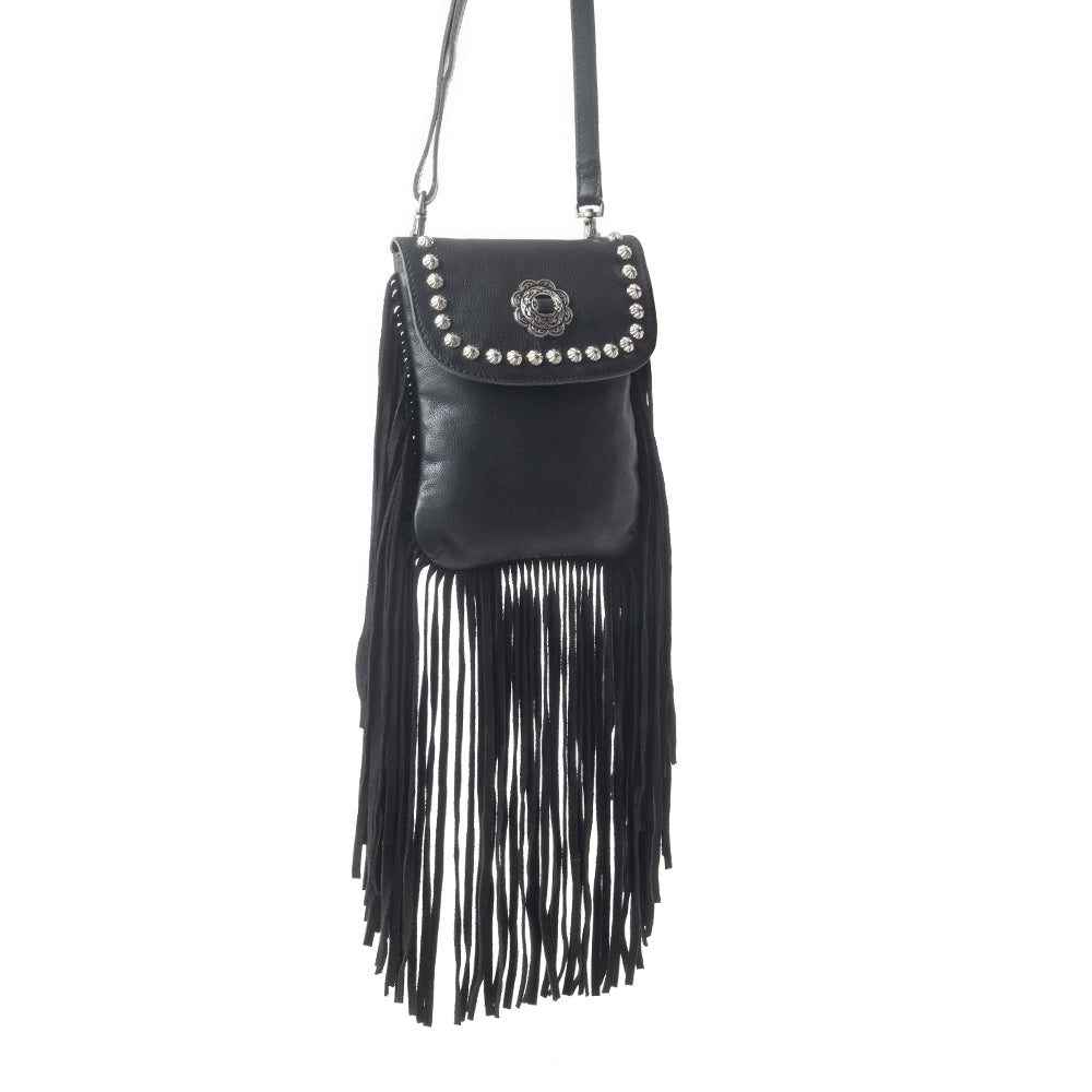 Wild Noir Leather Bag in Raven Black