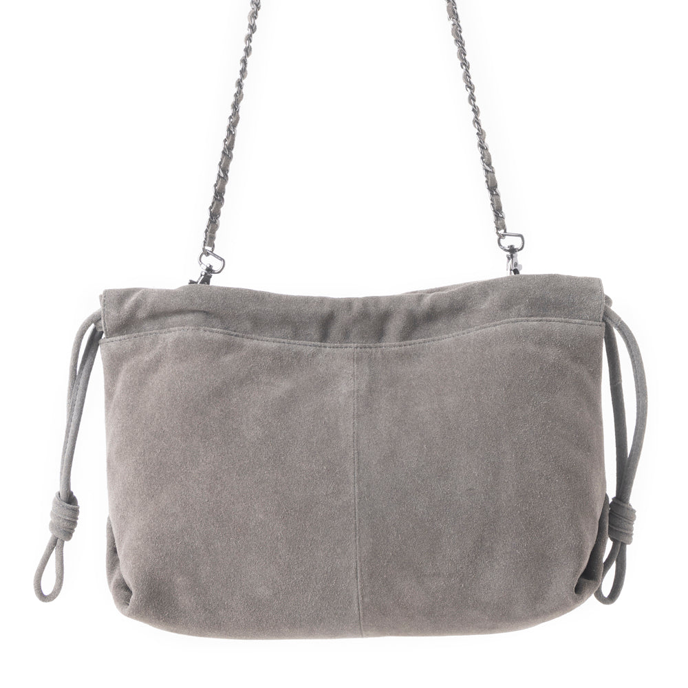 Wanderlust Suede Shoulder Bag in Moon Ash - Myra USA