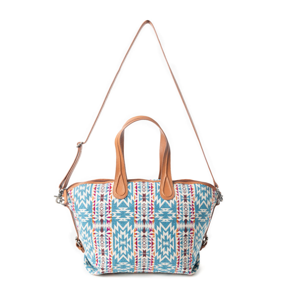 Aztec Breeze Weekender Bag in Cerulean Blue