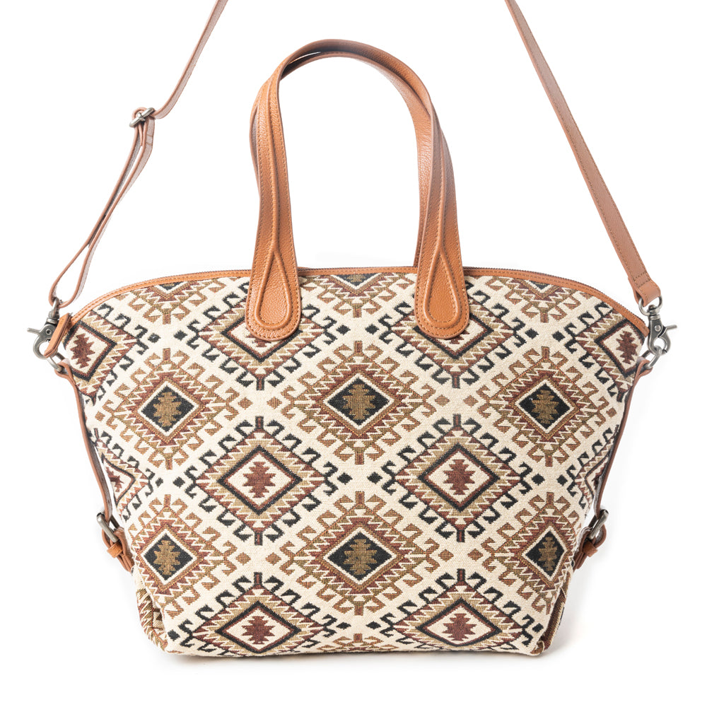 Bloomin' Ember Weekender Bag in Tribal Tan - Myra USA