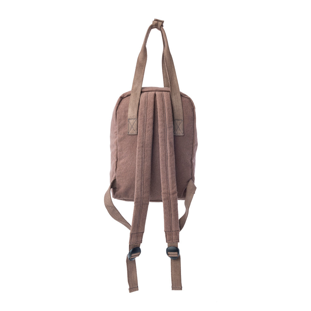 Myra Silent Dune Cotton Backpack in Khaki Taupe