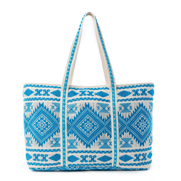 Myra Lagoon Trail Weekender Bag in Ocean Sand - Myra USA