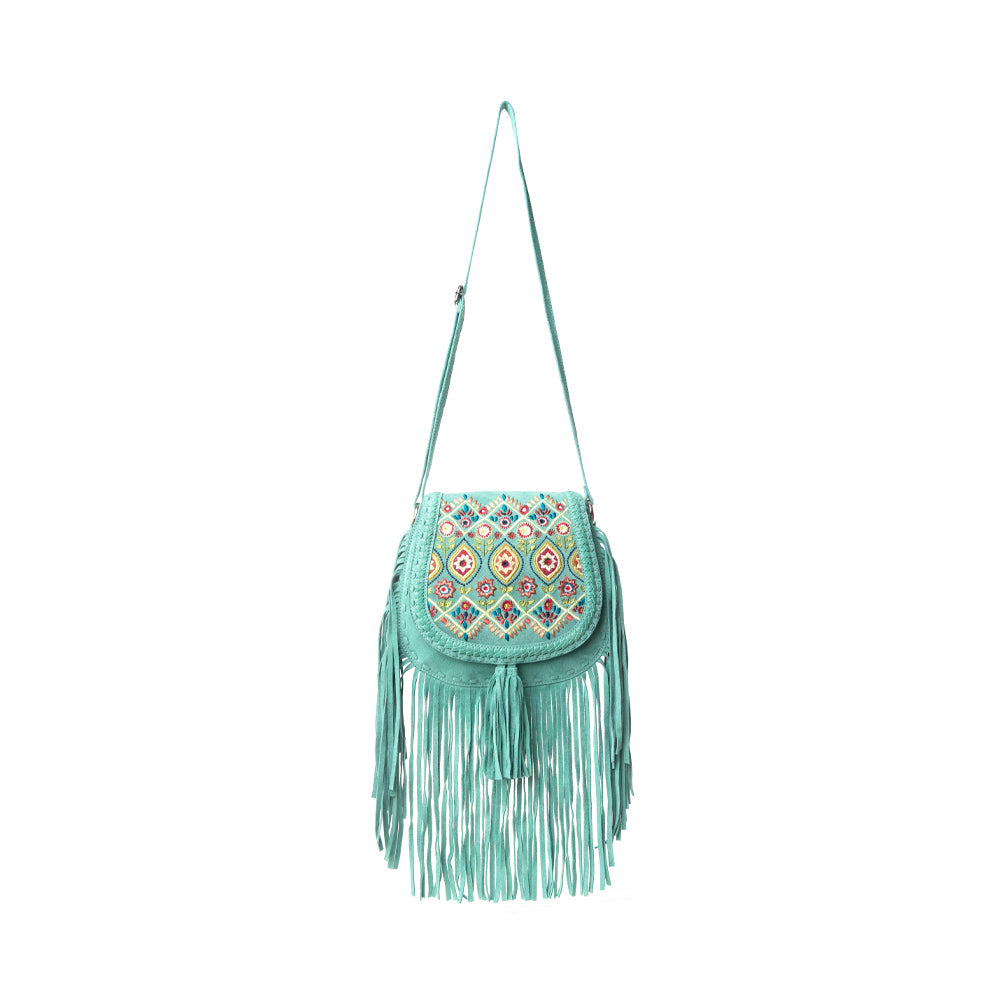 Myra Mojave Meadow Leather Bag in Dusty Jade - Myra USA