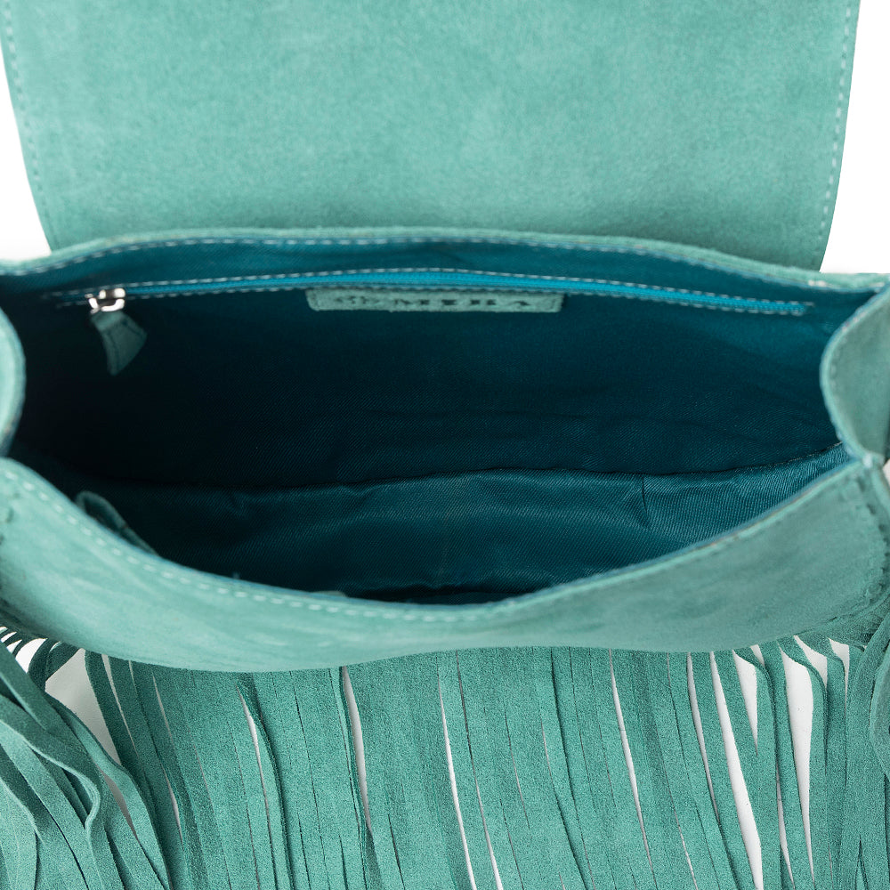 Myra Mojave Meadow Leather Bag in Dusty Jade - Myra USA