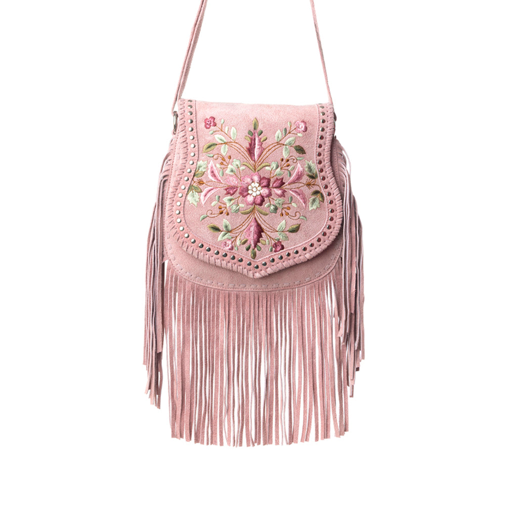Myra Mojave Meadow Leather Bag in Old Rose - Myra USA