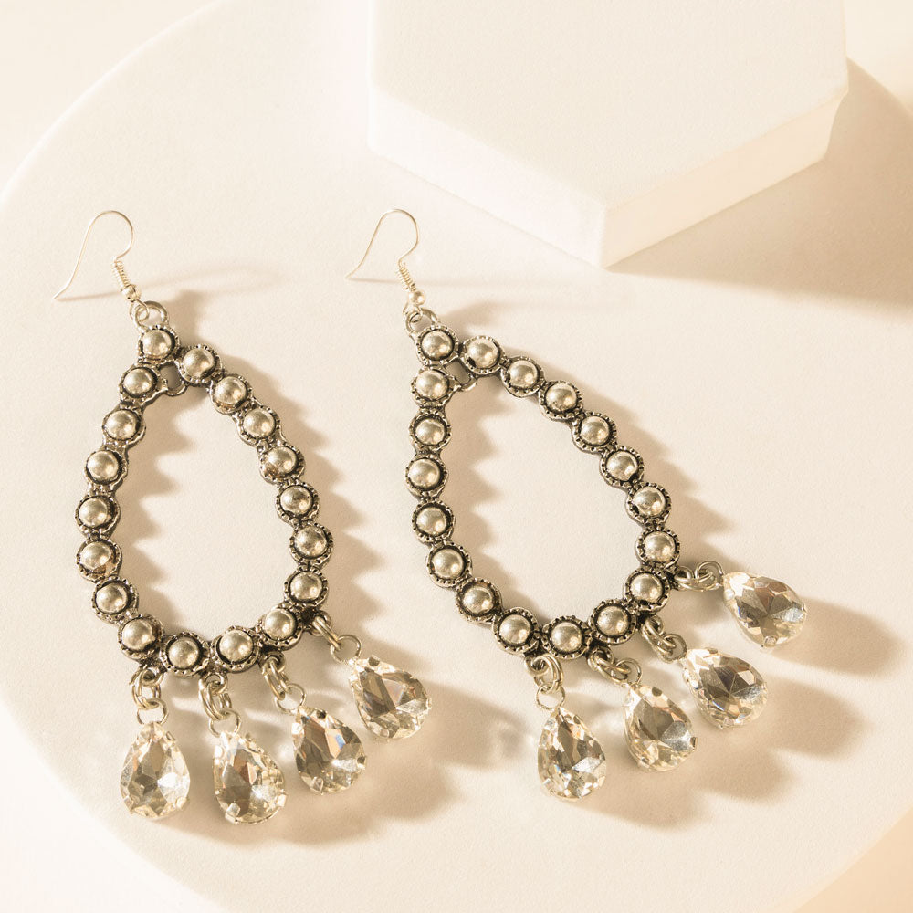 Desert Gala Earrings in Stardust Silver - Myra USA