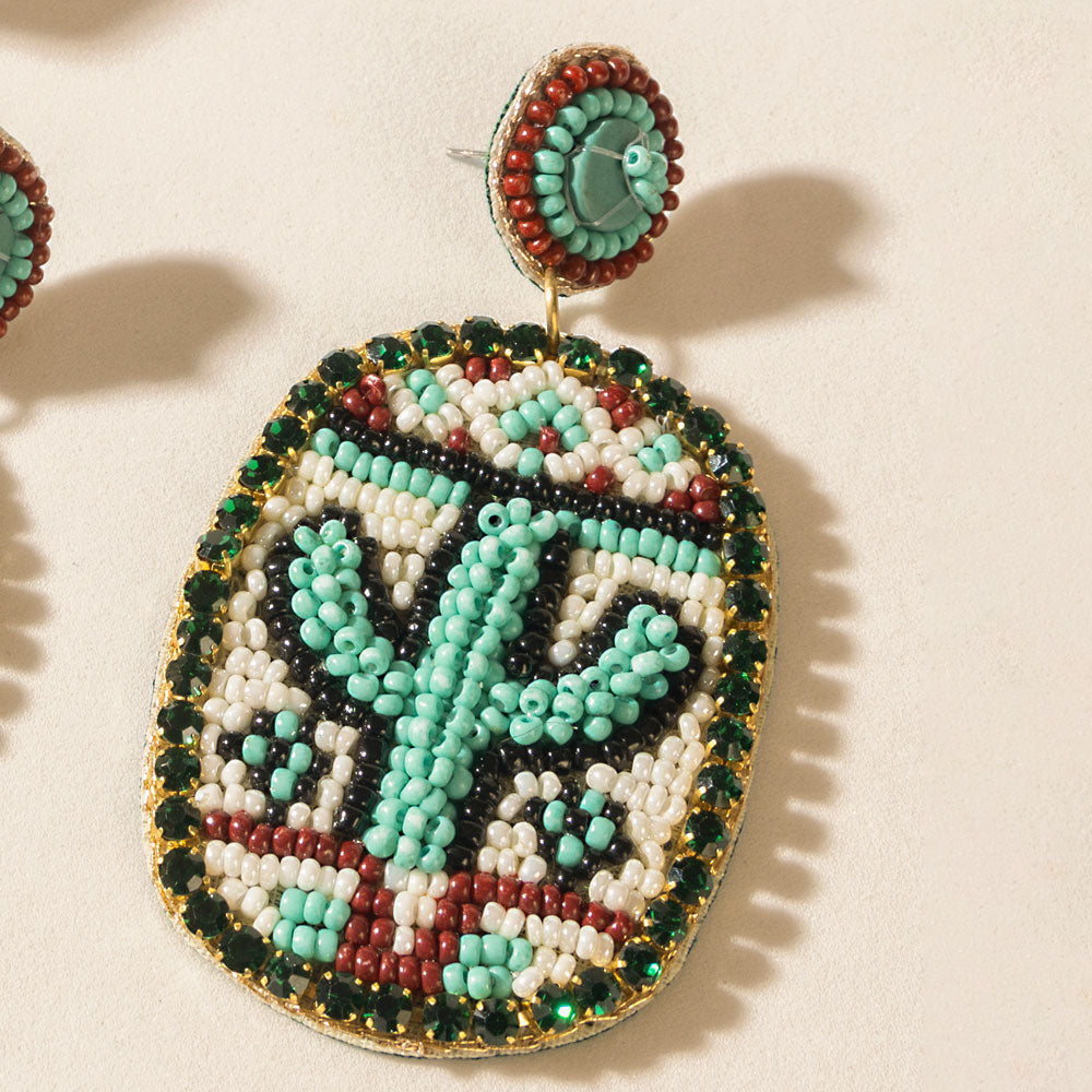 Tucson Bloomers Earrings in Sunstone Teal