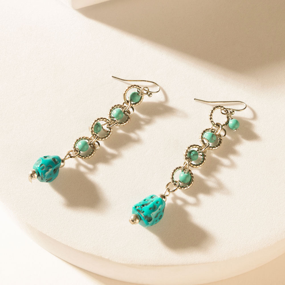 Laramie Loops Earrings in Desert Blue - Myra USA