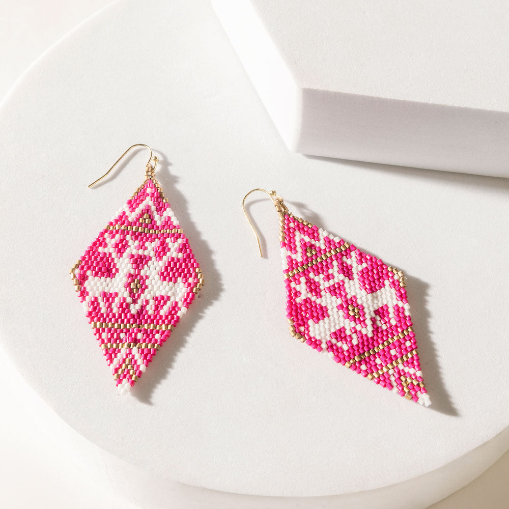 Rosa Prairie Earrings in Dusty Pink - Myra USA