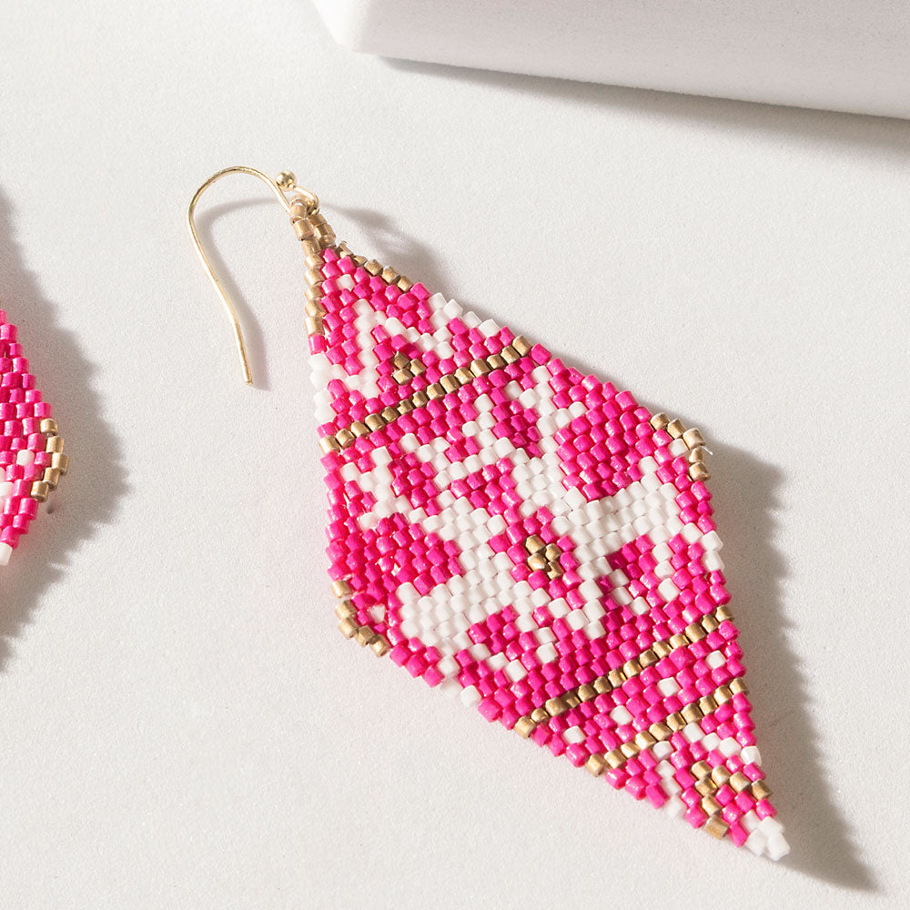 Rosa Prairie Earrings in Dusty Pink