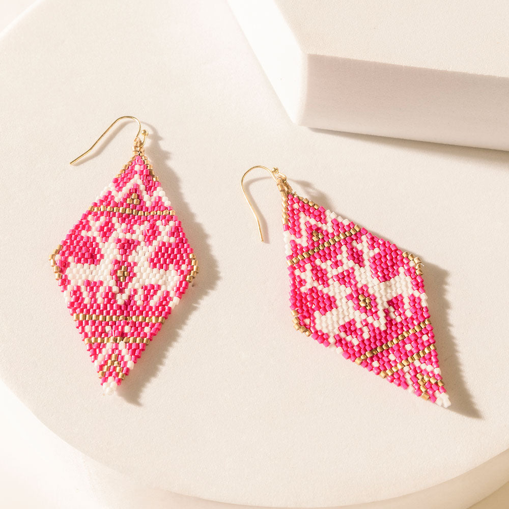 Rosa Prairie Earrings in Dusty Pink