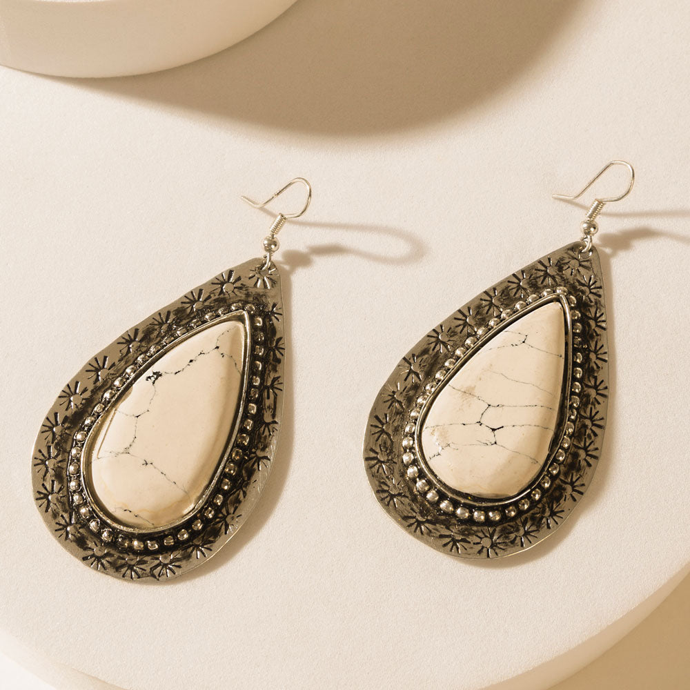 Helena Earrings in Nickel Bloom - Myra USA