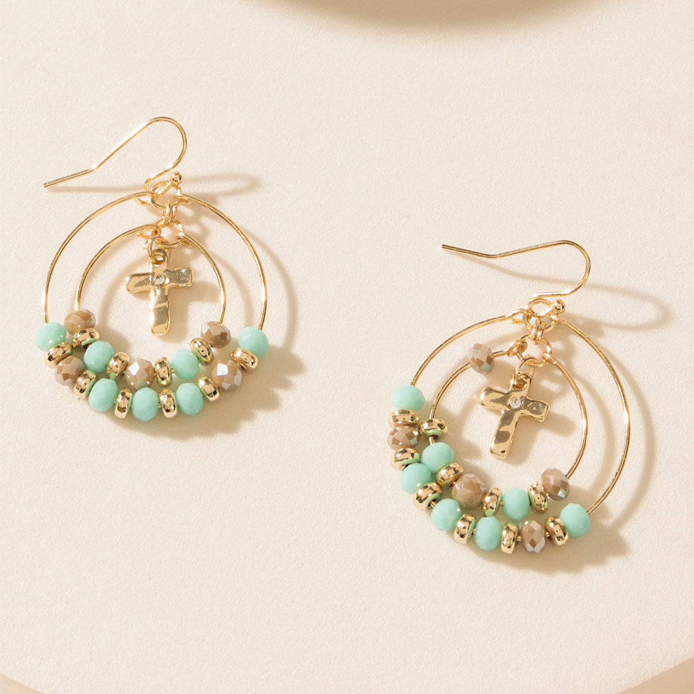 Serenity Earrings in Aqua Gold - Myra USA