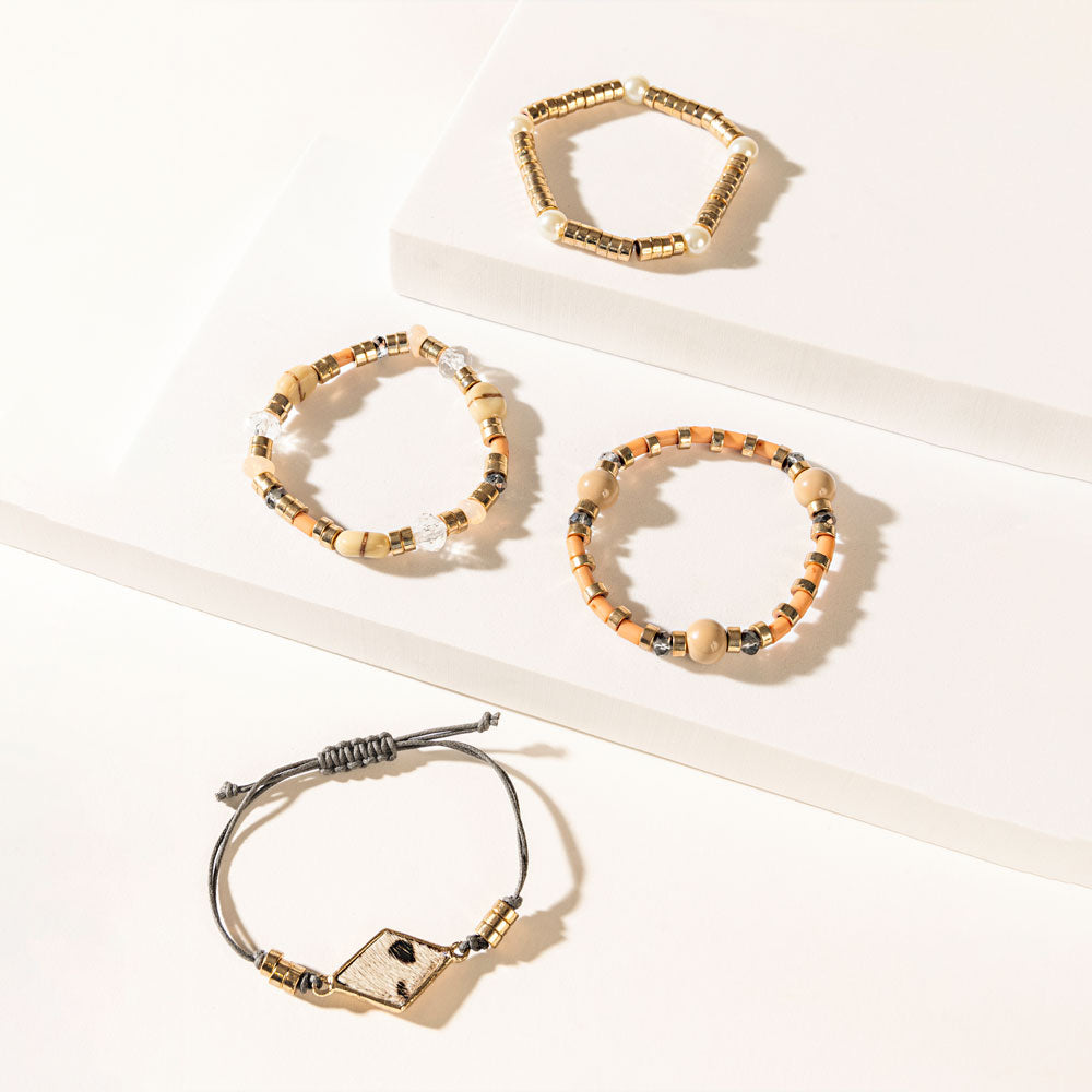 Tiger's Whisper Bracelet in Honey Brown - Myra USA