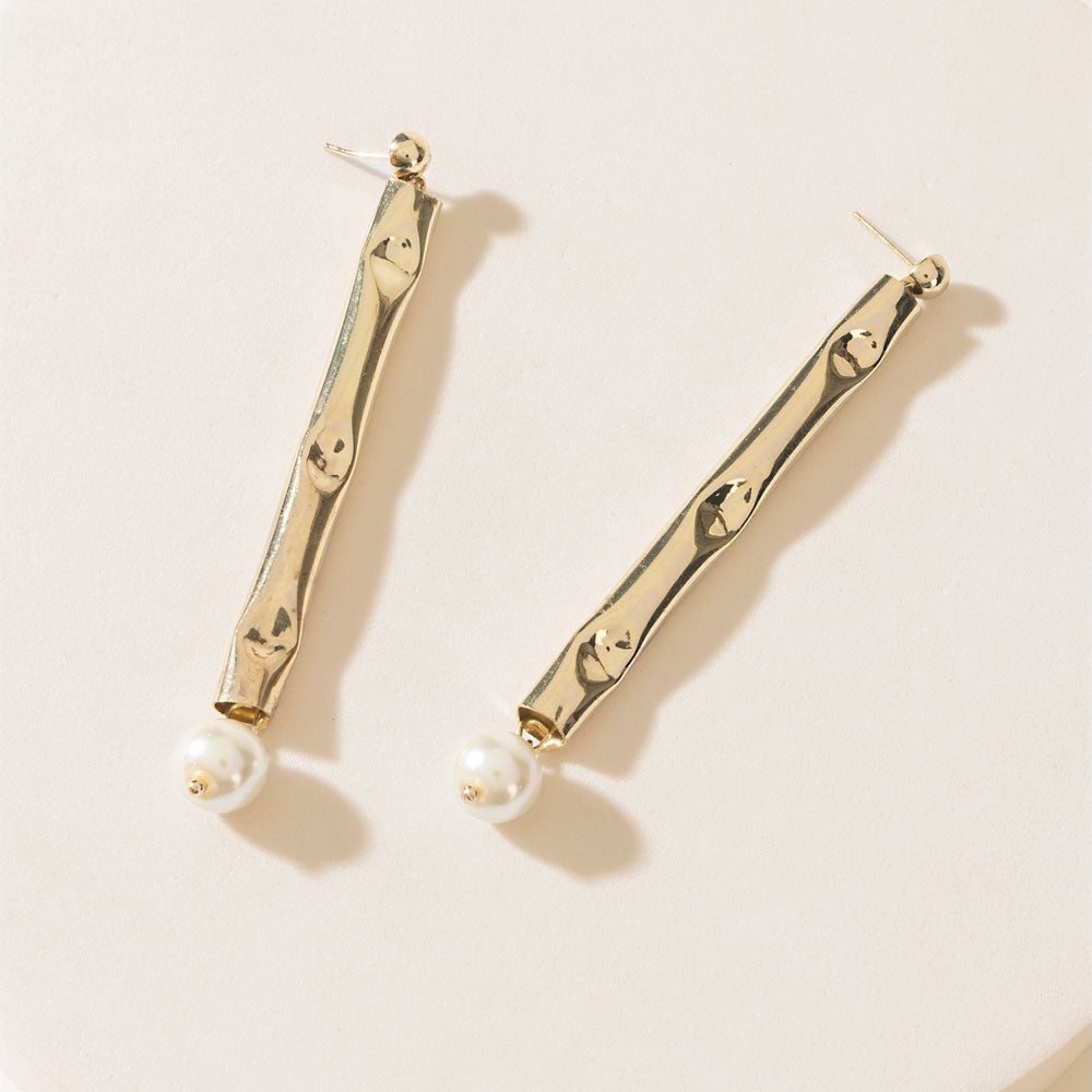 Gilded Calm Earrings in Solar Gold - Myra USA