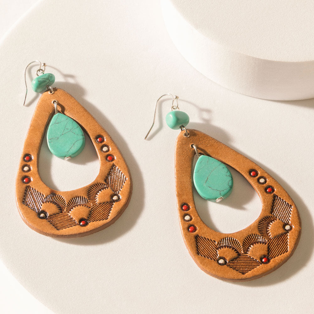 Horizon Howl Earrings in Canyon Clay - Myra USA