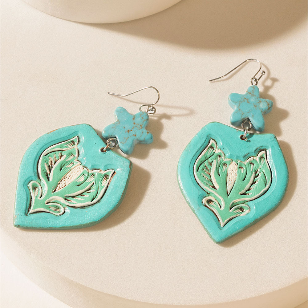 Star of Sedona Earrings in Dark Ember - Myra USA