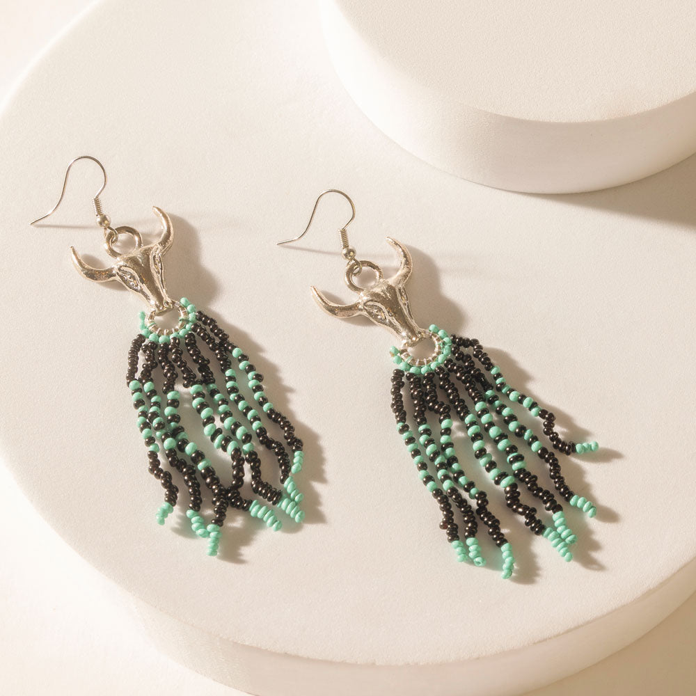 Wichita Bones Earrings in Canyon Blue - Myra USA