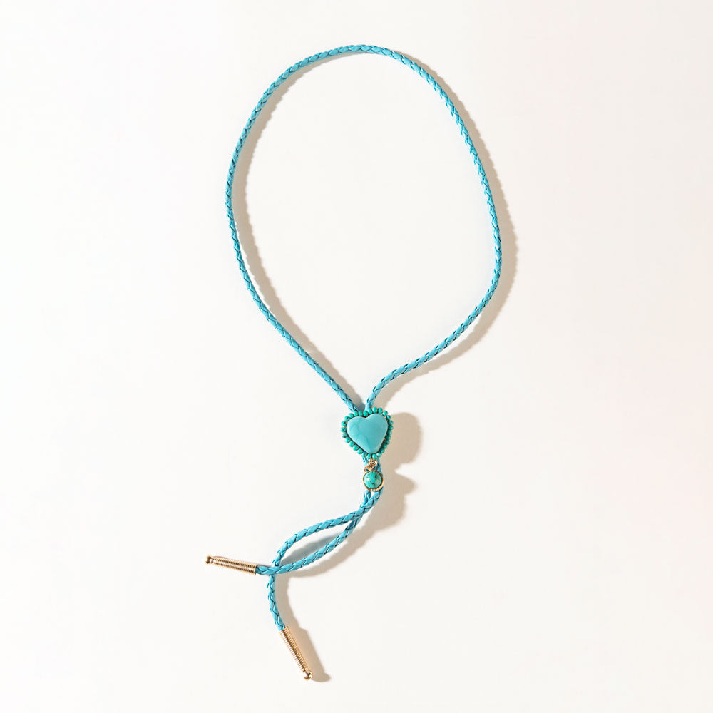 June at Sundown Necklace in Rodeo Teal - Myra USA