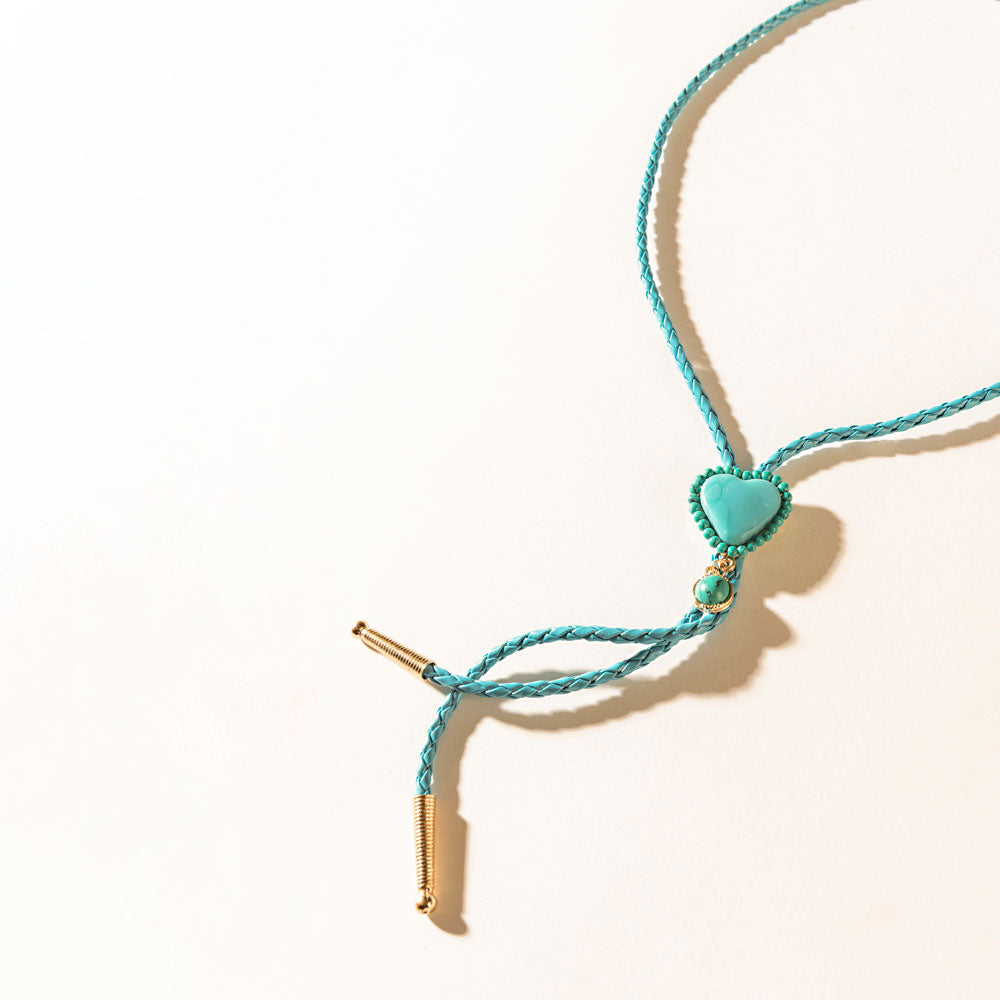 June at Sundown Necklace in Rodeo Teal