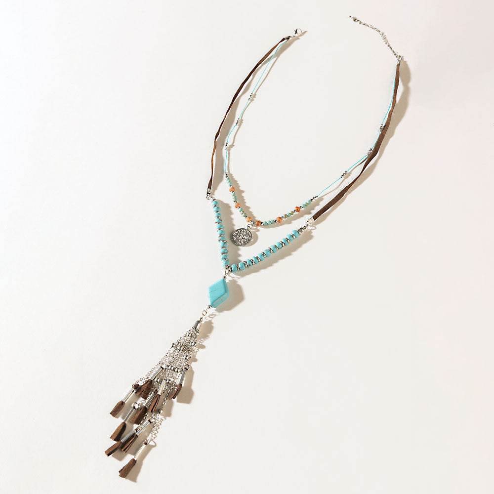 Two Moons Spell Earrings in Mesa Blue