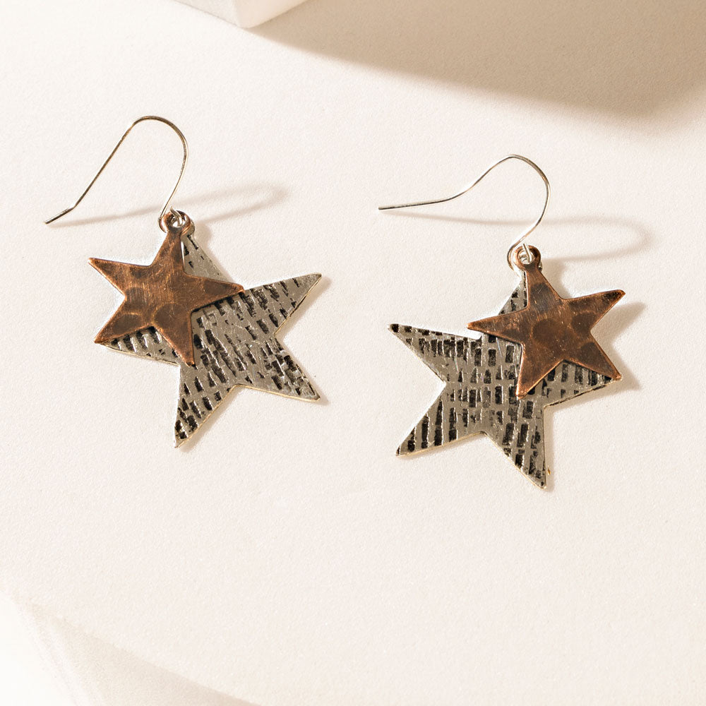 Nova Glimmer Earrings in Moon Silver - Myra USA