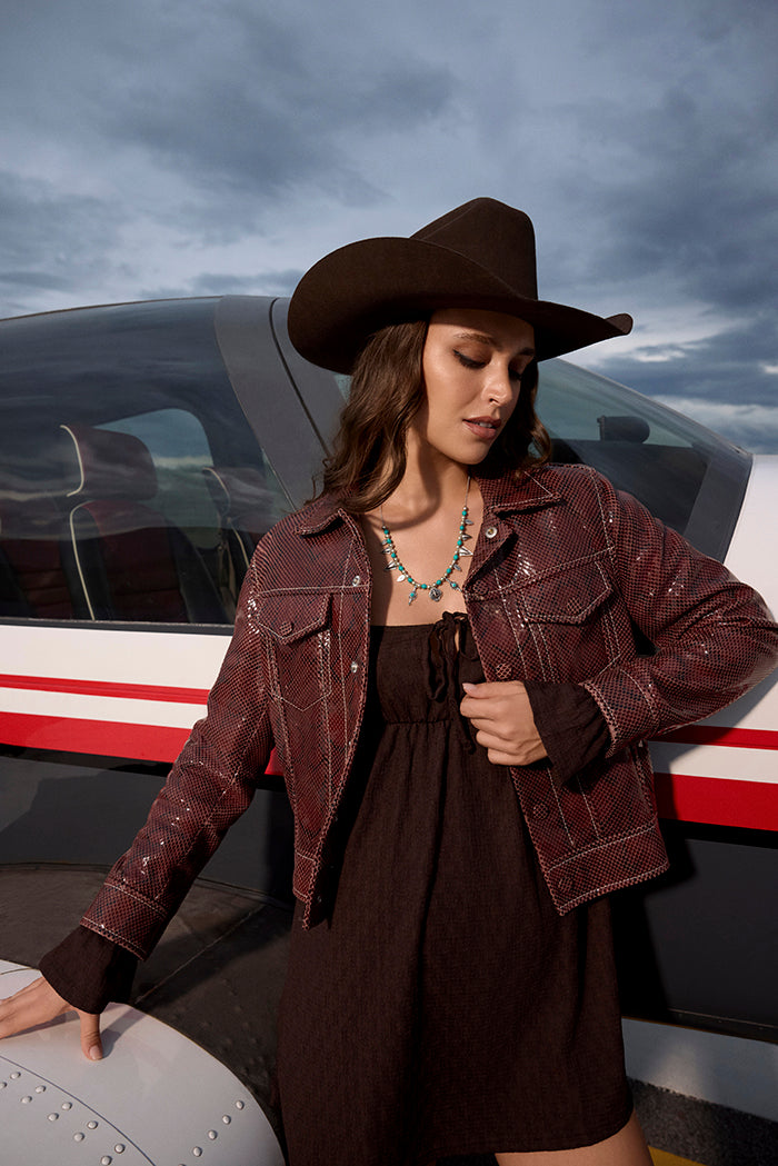 Feather Song Necklace in Nomad Blue - Myra USA