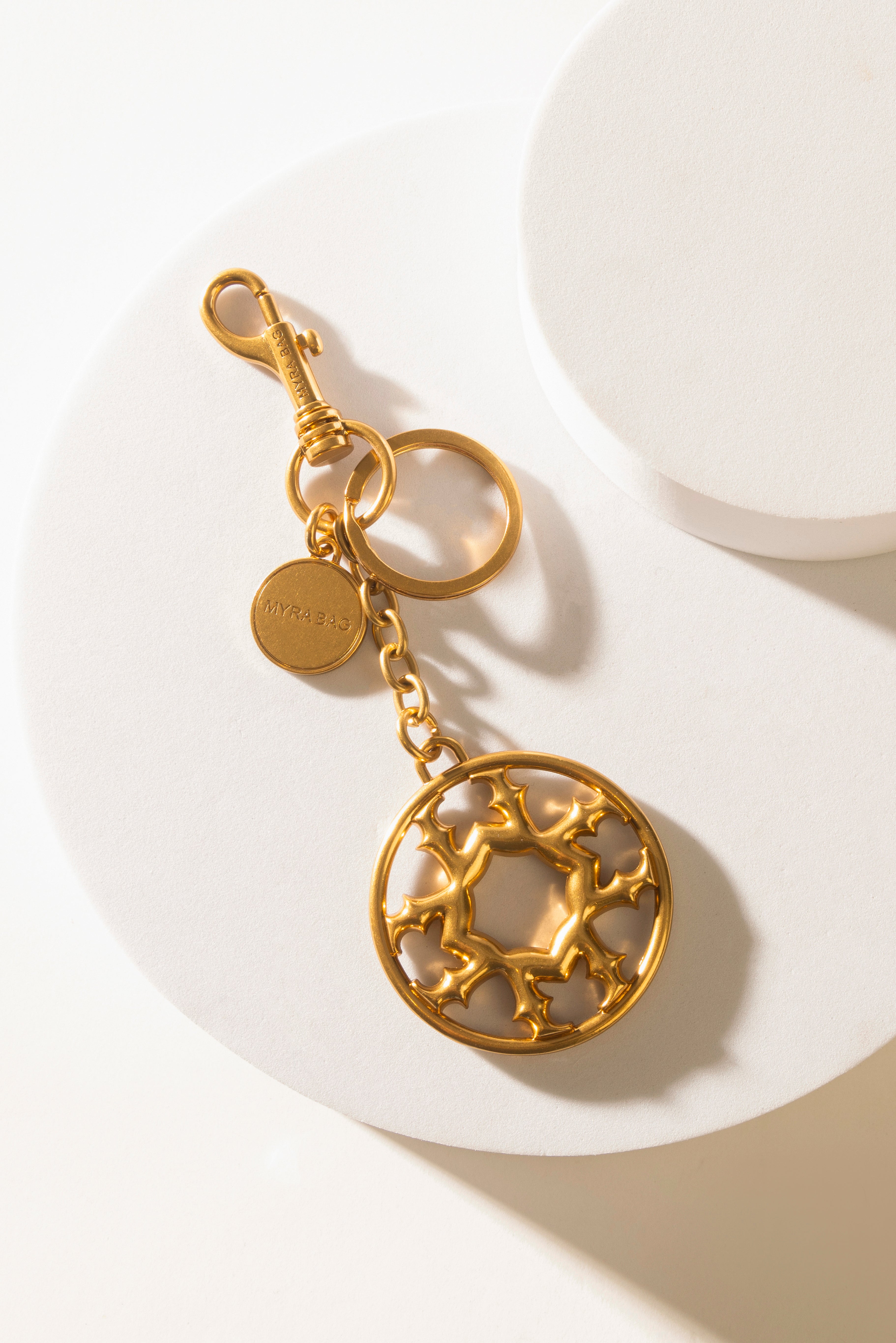 Myra Legacy Loop Charm in Antique Gold