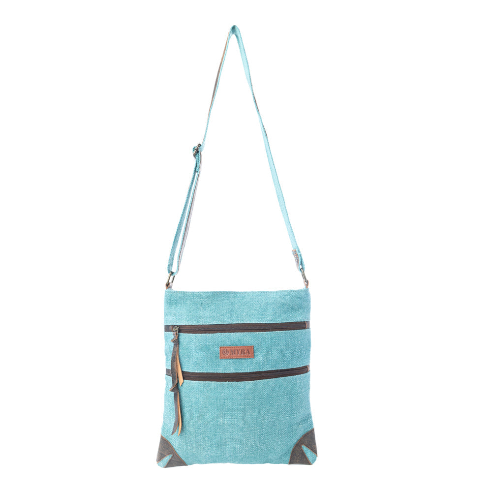Myra Western Jade Shoulder Bag in Aqua Sage