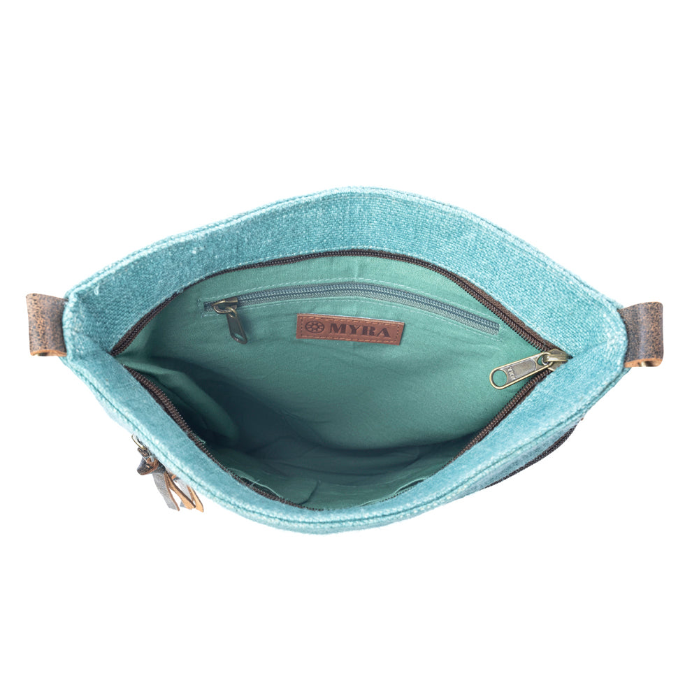 Myra Western Jade Shoulder Bag in Aqua Sage