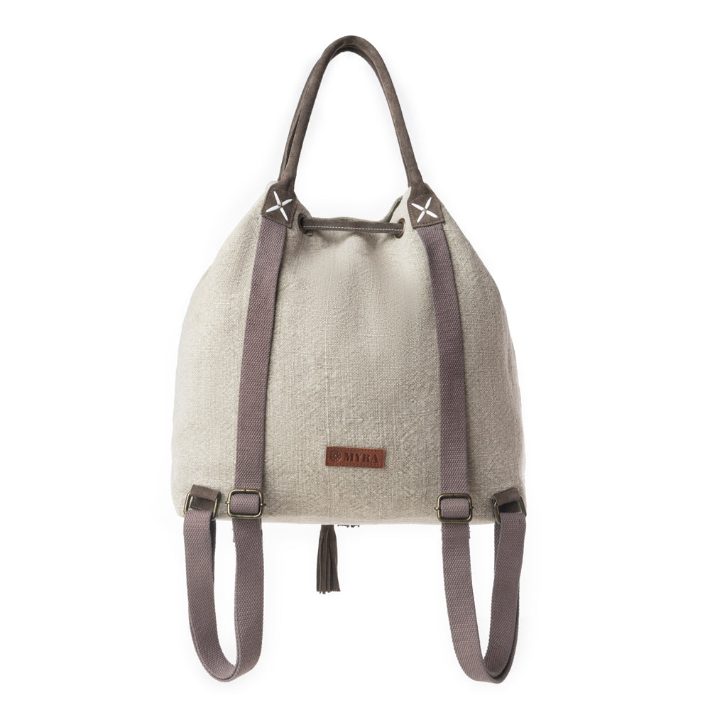 Myra Sel de Mer Bucket Backpack in Drift Olive - Myra USA