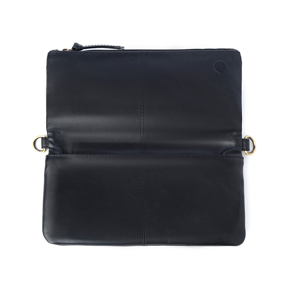 Yellowstone Palisade Clutch Bag with Rivets in Ash - Myra USA