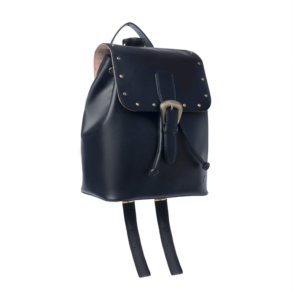 Yellowstone Longhorn Ash Studded Leather Backpack - Myra USA