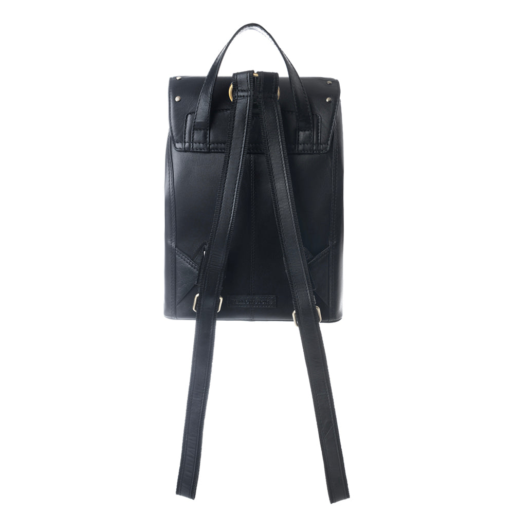 Yellowstone Longhorn Ash Studded Leather Backpack - Myra USA