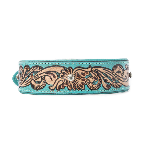 Turquoise Sky Southwest Dog Collar in Turquoise - Myra USA