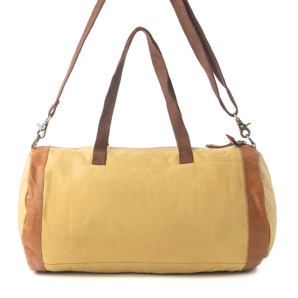 Myra Goods Amberstone Duffel Bag in Sahara Gold