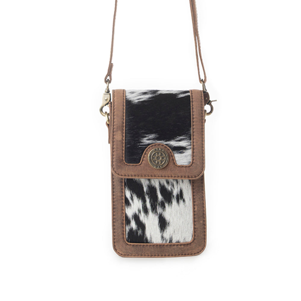 Myra Lasso Lane Hairon Leather Bag in Snowhide - Myra USA