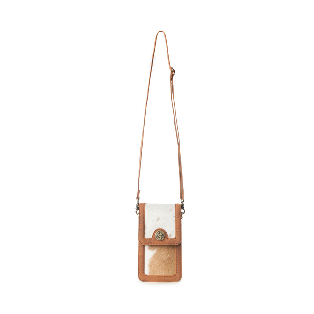 Myra Lasso Lane Hairon Leather Bag in Chestnut Hide - Myra USA