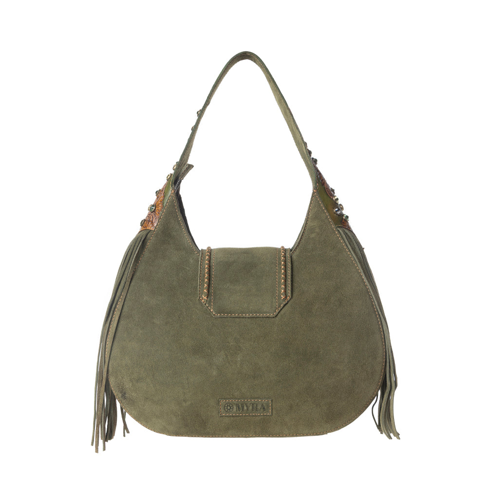 Myra Sierra Grove Handtooled Leather Bag in Western Fern - Myra USA