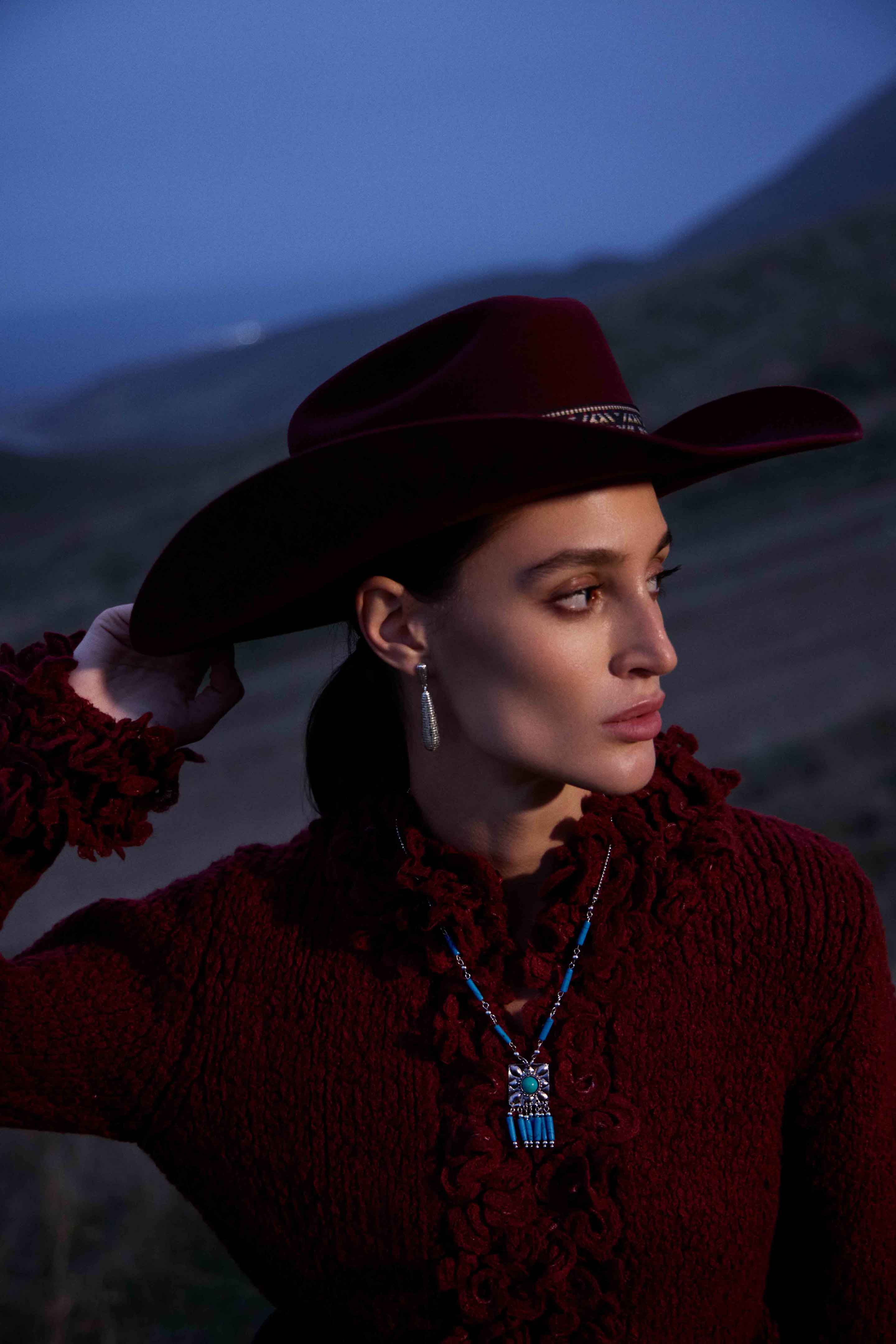 Myra Blue Coyote Necklace in Turquoise Charm