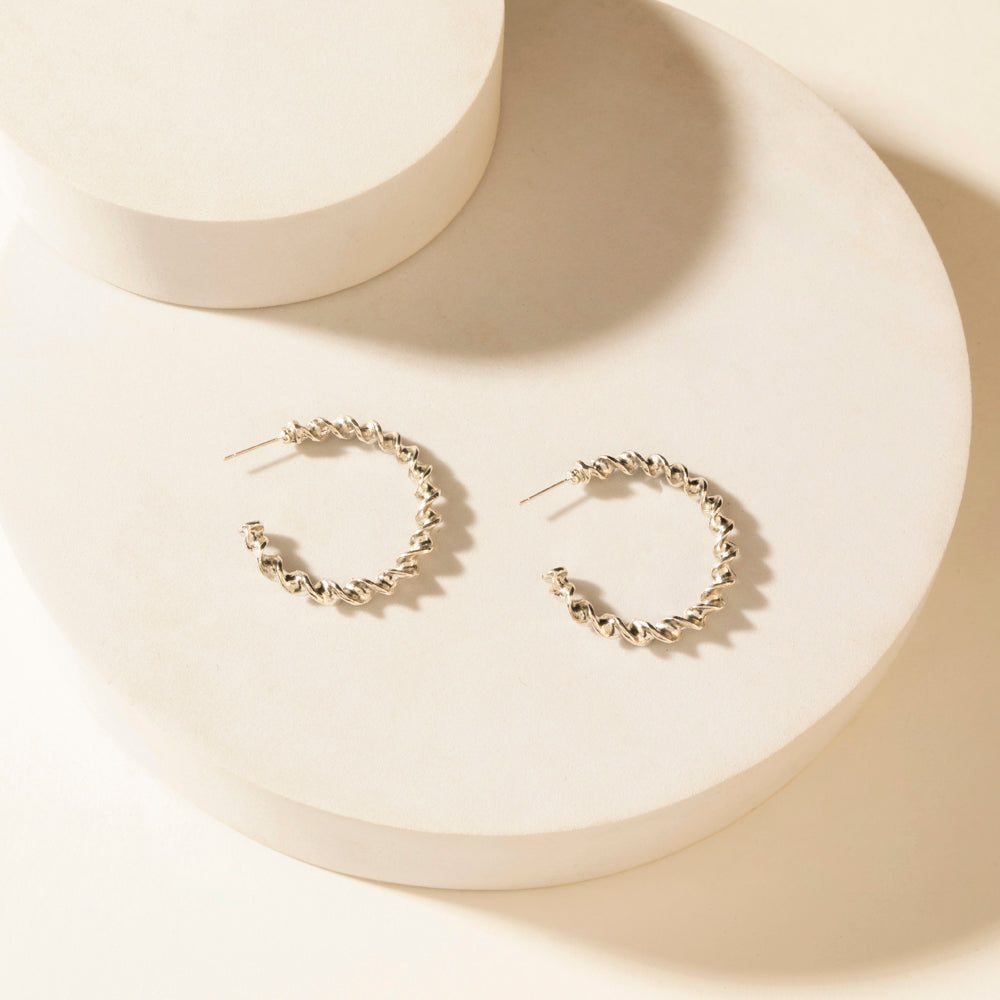 Myra Moonbeam Earrings Set in Silver Shine - Myra USA