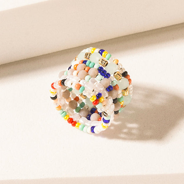 Myra Viva Spiral Ring in Multicolor - Myra USA