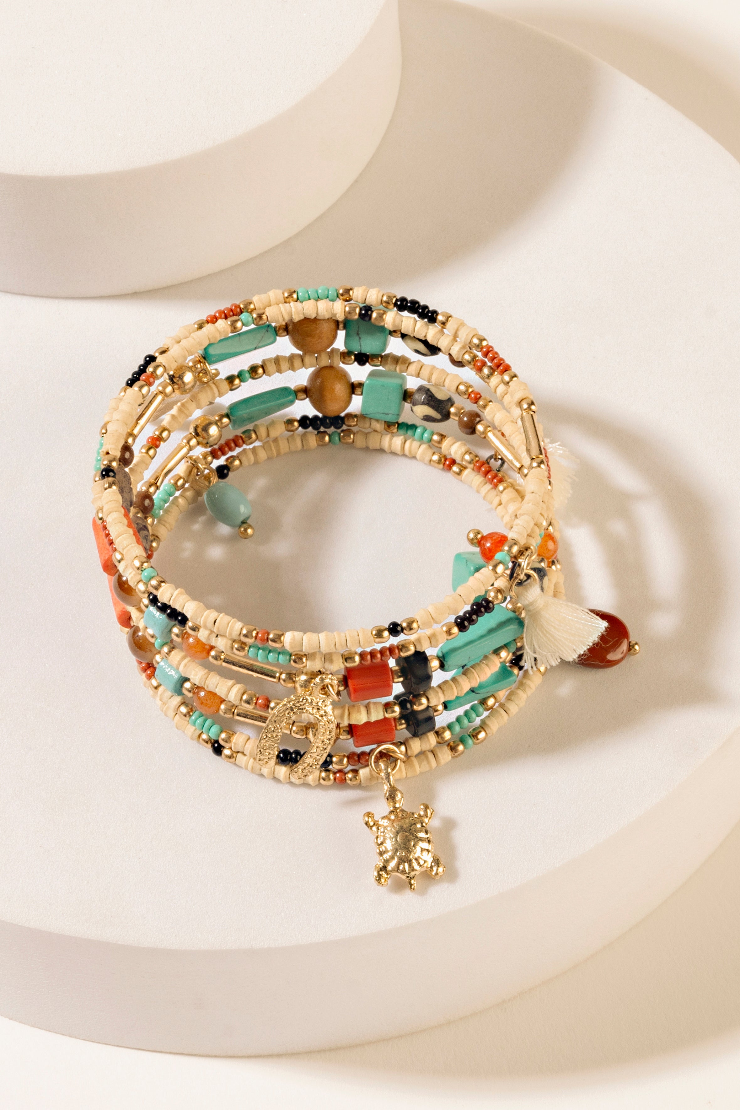Myra Ocean’s Embrace Bracelet in Rustic Amber