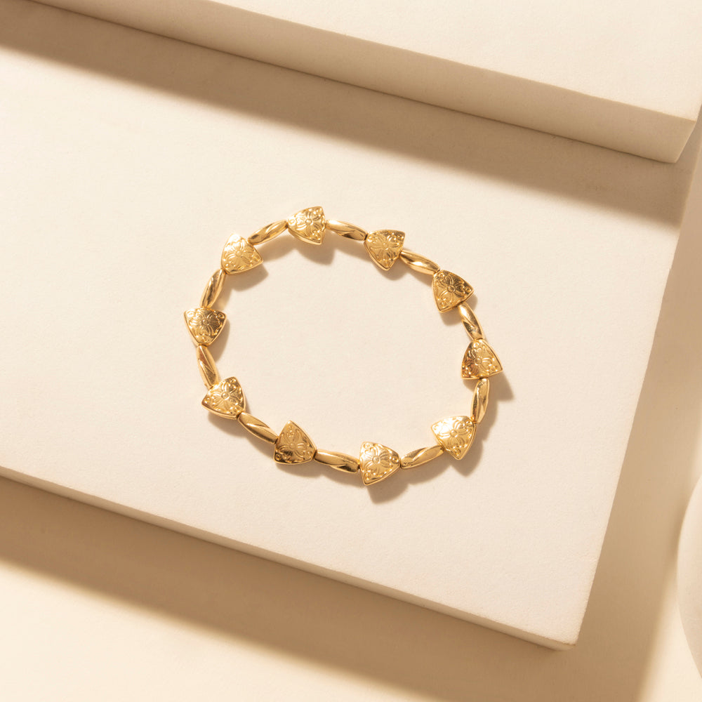 Myra Wildflower Sunshine Stack Bracelet in Carnival Pink - Myra USA