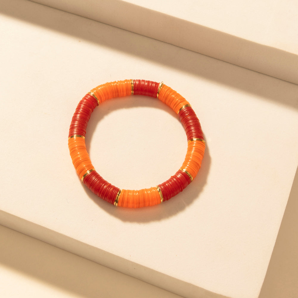 Myra Sunset Aire Stack Bracelet in Golden Flame - Myra USA