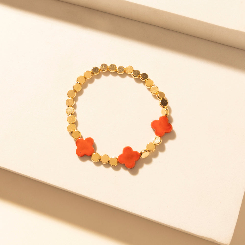 Myra Sunset Aire Stack Bracelet in Golden Flame - Myra USA