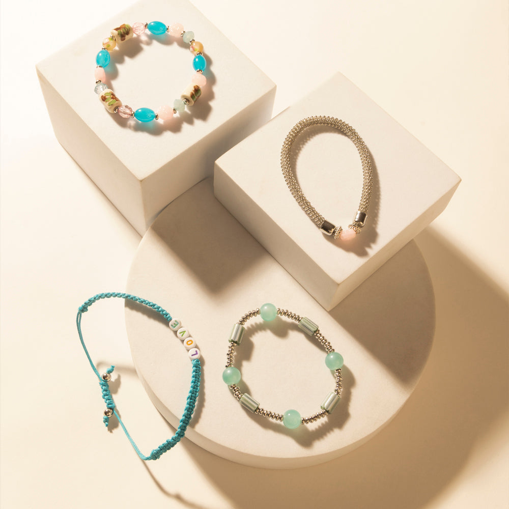 Myra Love Story Stack Bracelet in Lariat Blue - Myra USA