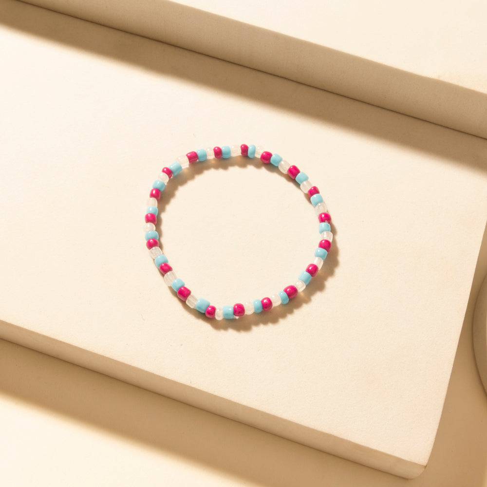 Myra Boho Graffiti Stack Bracelet in Prairie Blue - Myra USA