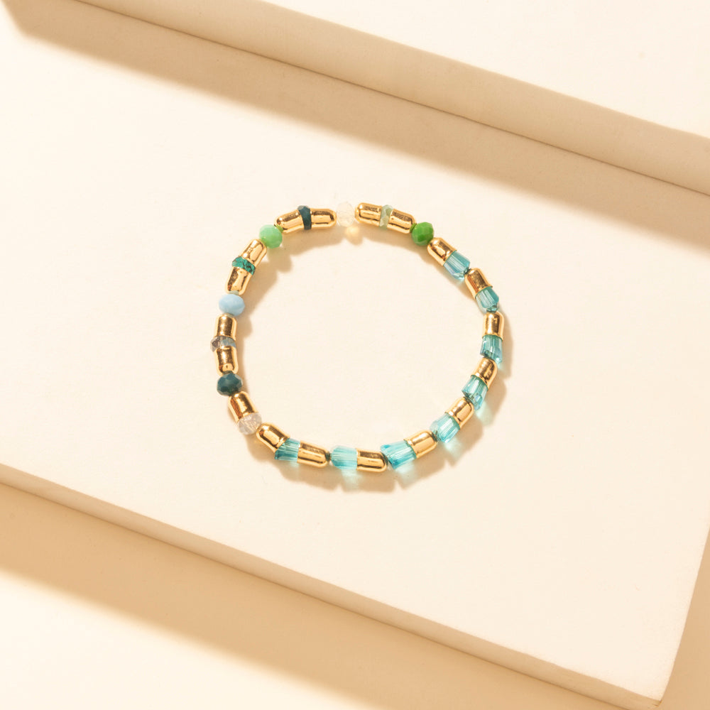 Myra Bayou Heartline Stack Bracelet in Glass Glow - Myra USA