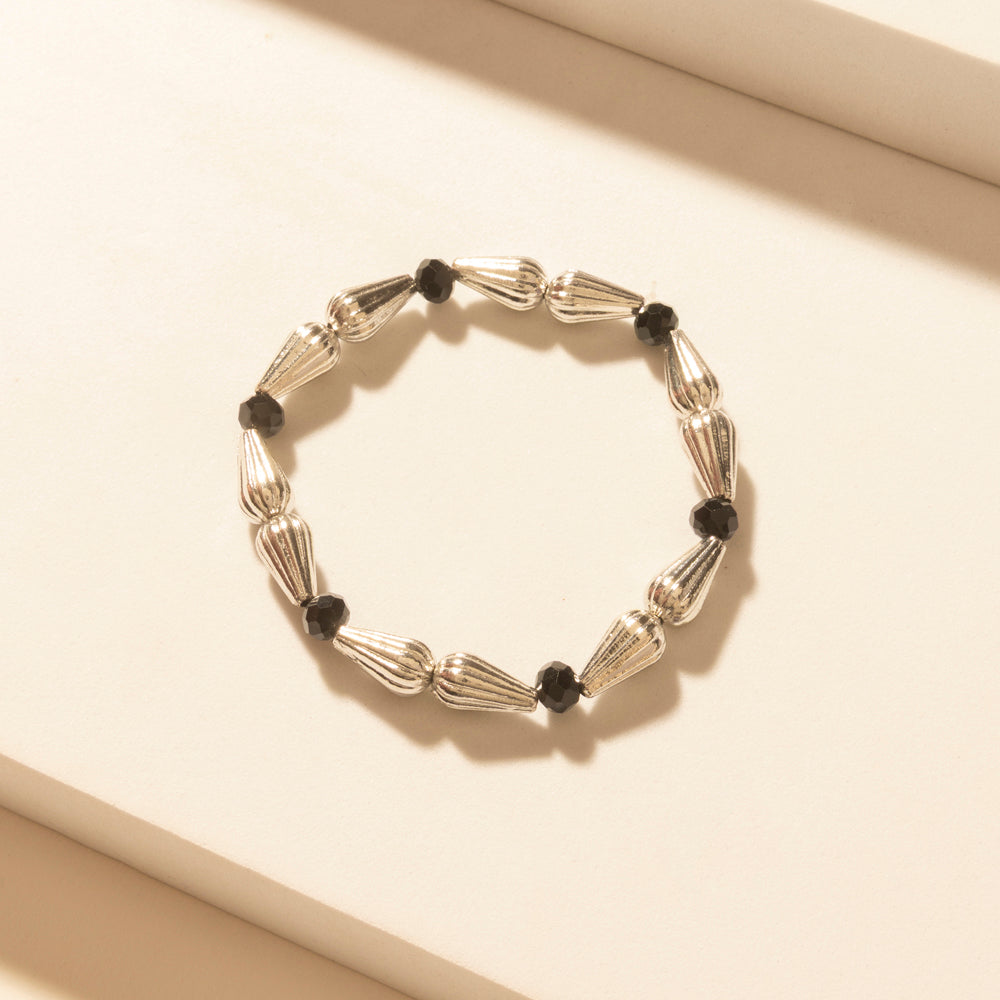 Myra Iron Moon Stack Bracelet in Blue Forge - Myra USA